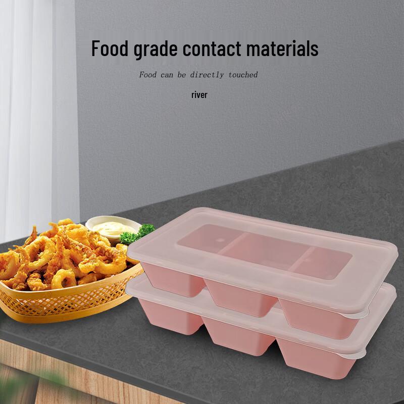 Einweg-Mahlzeitvorbereitungsbehälter mit 3 Fächern