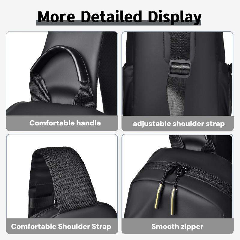 Men'S Multifunctional Crossbody Bag, Oxford Fabric, Men'S Shoulder Bag, Casual Handbag, Sports Chest Bag,Daily Commuting Bag,Etc