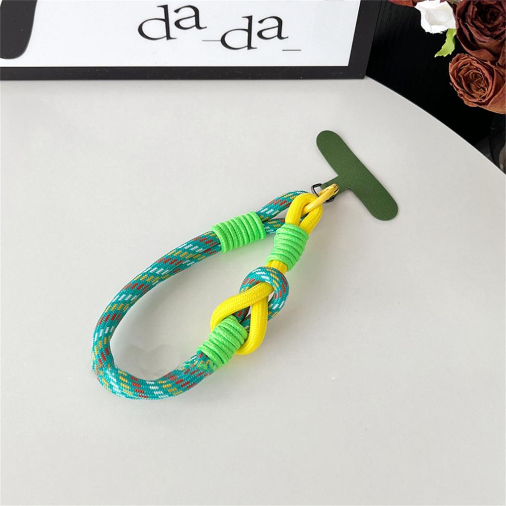 Lindo cordón para teléfono móvil, adorno colgante, se puede llevar, cuerda torcida, colgante antipérdida, correas de muñeca cortas resistentes de moda