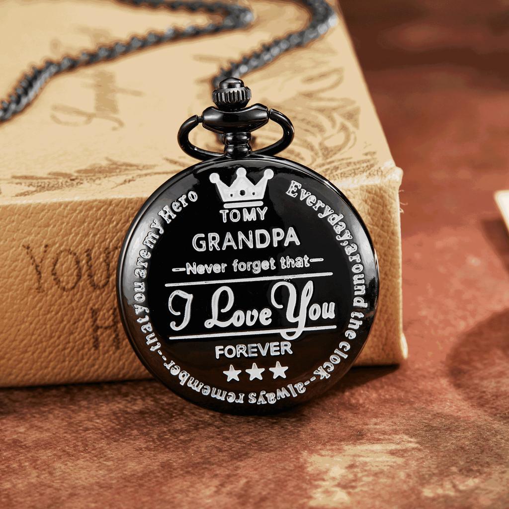 Engraved Vintage Quartz Pocket Watch Pendant Vintage Pocket Watch