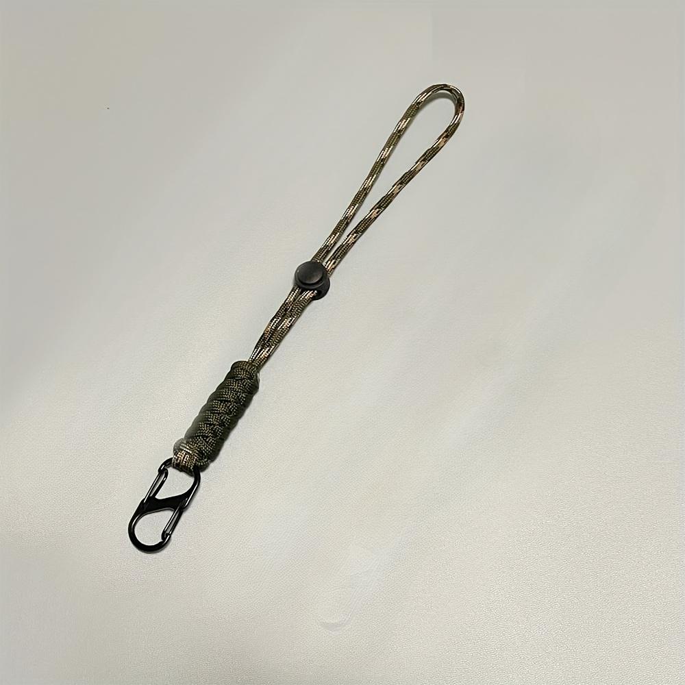 Braided Keychain with Wrist Hook - Durable Outdoor Multi-Color Key Holder for Hiking, Camping & Everyday Use, Camping Accessories