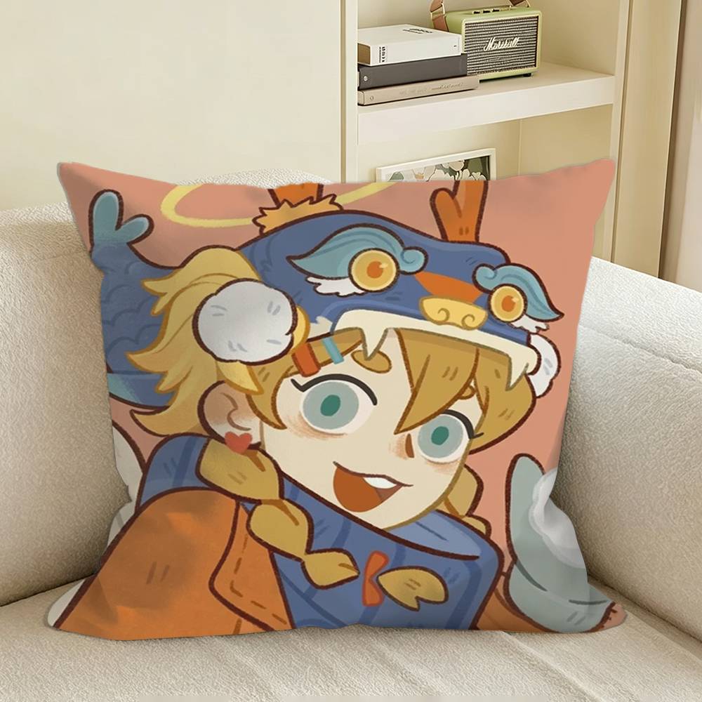 Manga All SSaints SStreet Square Sofa Pillow Cover Solid Color Living Room Home Decor Cushion Case