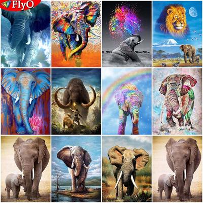 5d pintura diamante elefante broca cheia quadrado bordado diamante conjunto completo animal diamante mosaico ponto cruz artesanato kit decoração de casa