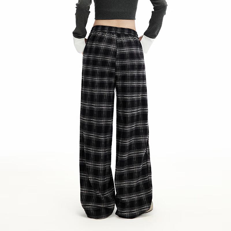 UNIFREE Soft Relaxed High-Waist Straight-Leg Casual Pants
