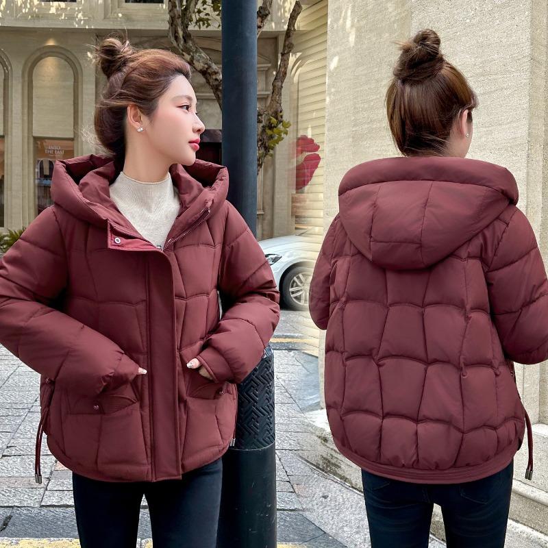 Large size short cotton-padded clothes for women's winter new casual plus fat plus bread loose cotton-padded jacket