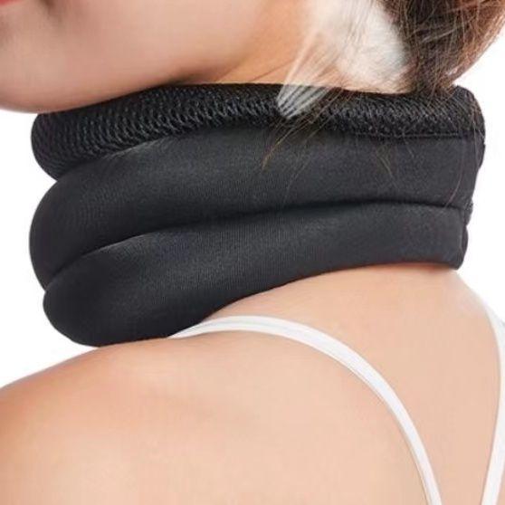 Universal Neck Brace Anti-Droop Cervical Support: Three-Section Neck Wrap and Traction Device for Office and Forward-Leaning Protection