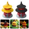 Mini Pagodstaty Fenträdgårdsdekor Modell av forntida byggnad Japansk paviljongdekorationer Zenträdgård Akvarium Bonsaidekor