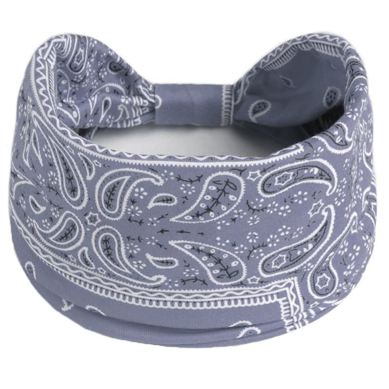 

Тюрбаны с узелками в стиле бохо для йоги, эластичная повязка на голову для женщин, широкие повязки для волос, головные уборы, банданы с принтом, аксессуары для повязок на волосы светло-фиолетовый