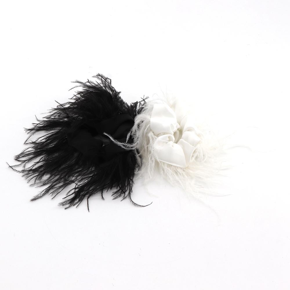 Women Hair Accessories Feather Hair Rope Korean Style Scrunchies Satin Hair Ring Female Hair Ties