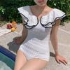 Korean New Women's Conservative Triangle Bodypiece That Covers the Tummy and Slims the Body, Fashionable Swimwear for Hot Springs
