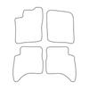 [Blm]Su002 Red - Set Of Velour Floor Mats To Fit Suzuki Grand Vitara I 1998-2005 5-Door - Red Trim