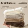Chaussettes mi-mollet d'automne/hiver pour femmes, rembourrées, double face en peluche thermique, chaussettes de sol, chaussettes de sommeil