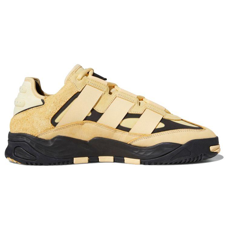 Adidas Originals Niteball Synthetic Leather Cool Versatile Slip Resistant Durable Low Top Lifestyle Casual Shoes Unisex Casual Shoes FX0363