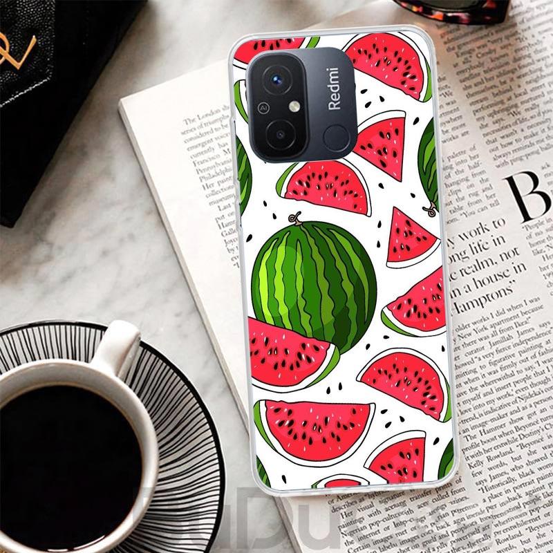 Watermelon Summer Fruit Cover For Xiaomi Redmi 13 13C 14C 12 12C 10 10C 9 9C 9T 9A Phone Case 10A 8A 8 7A 7 6A 6 K80 K70 K60 K20