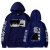 Ghost Graphic Cartoon Japanese Anime Print Pattern Hooded Sweater Male Hoodie Casual Hip-Hop Top