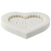2pcs Silicone Wedding Chocolate Molds White Wedding Candy Molds Heart Fondant Molds  Cake Decorating