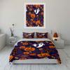 Halloween Pumpkins and Ghosts Bedding Duvet Cover Set Duvet Cover Pillowcases  (1*Duvet Cover 2*Pillowcases, without duvet insert)