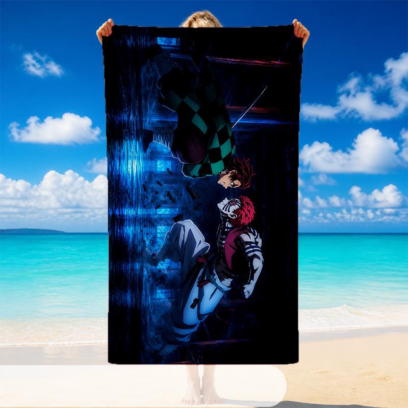 Demon Slayer Beach Towel, Soft Large Absorbent Towel For Beach Swimming Pool Travel Vacation