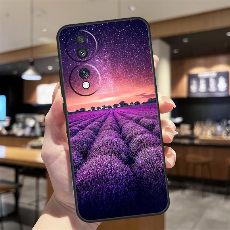Lavender Purple Flowers Case For Honor Magic 8 6 7 Pro Honor Win RT X8b X8c X9a X9b X9c X9d 70 90 200 400 Lite Cover