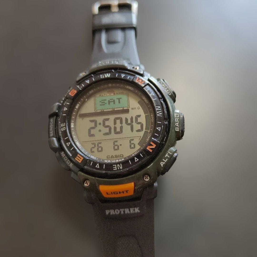 Used CASIO protrek men s watch