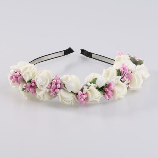 Frauen Blume Boho Floral Stirnband Girlande Festival Hochzeit Braut Haarband