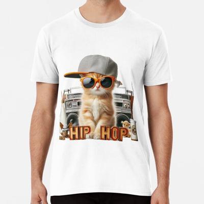 Hip Hop Kätzchen - Lustiges und Niedliches Tierdesign T-Shirt S-5XL Bestes T-Shirt