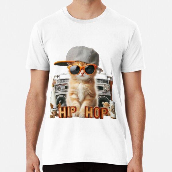 

Hip Hop Kitten - Funny and Cute Animal DesigT-Shirt S-5XL Best T-Shirt 3XL