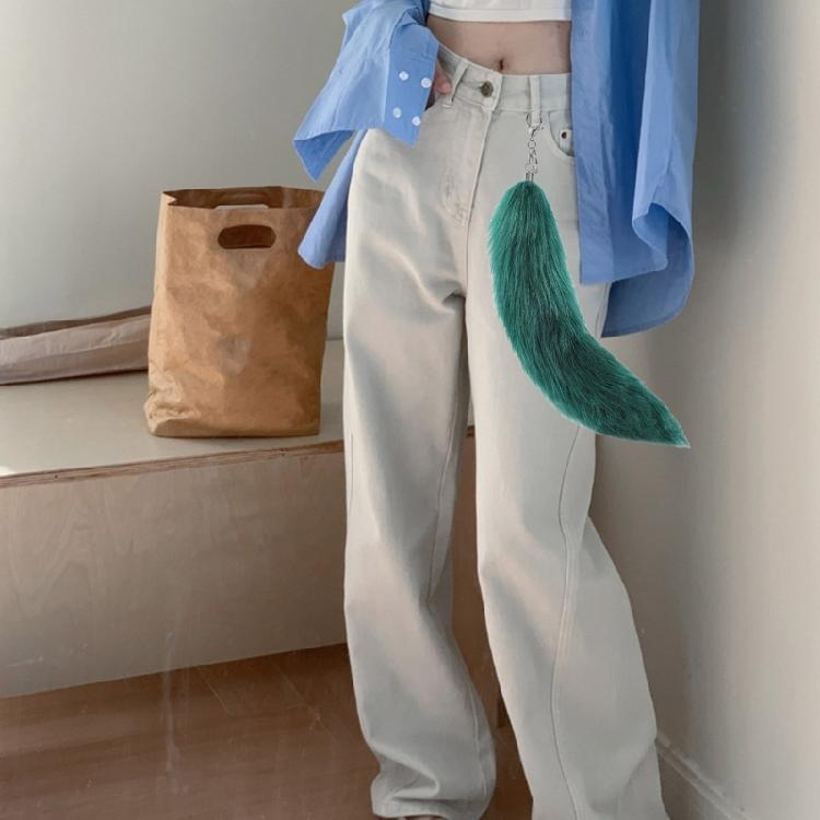 Unique Key Charm Colorful Pendant Animal Tail Pendant Key Ornament Bag Pendant