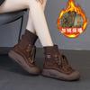 Short Boots Women's 2026 Autumn and Winter Top Cowhide Midsole Leather Casual Women's Shoes