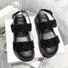 Sandals girl 2025 new summer versatile fairy style flats platform women fashion Roman shoes women ins tide