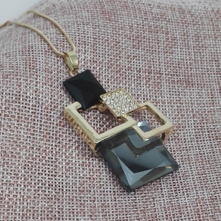 

Синее Tao S284 Женское Корейское Модное Длинное Ожерелье с Подвеской для Свитеров и Платьев - Коллекция Осень/Зима серый