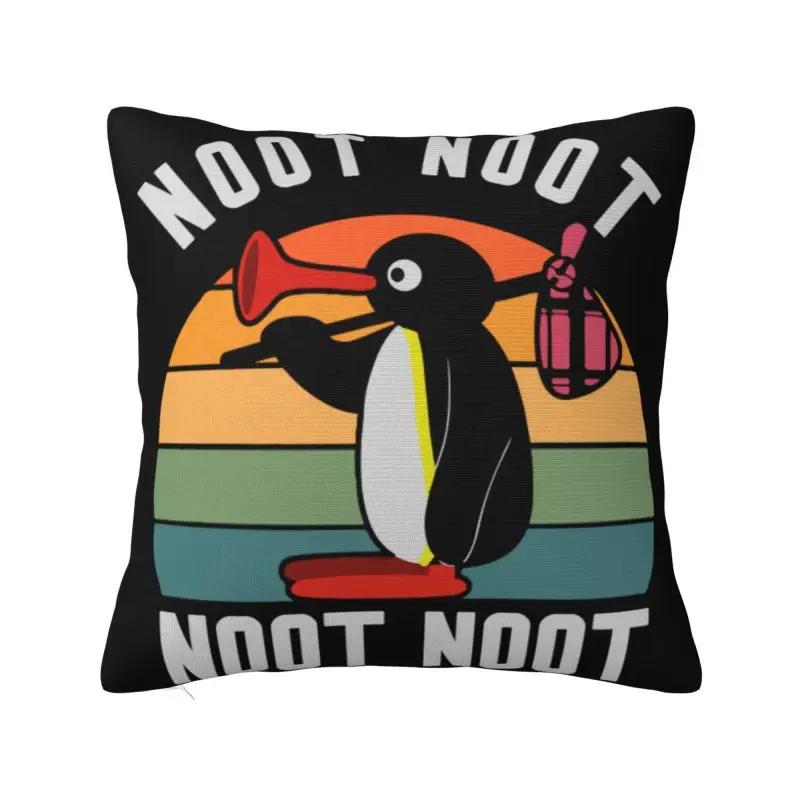 Luxury Pingu Noot Noot Throw Pillow Cover Decoration Custom Ulzzang Penguin Cushion Cover 40x40 Pillowcover for Sofa