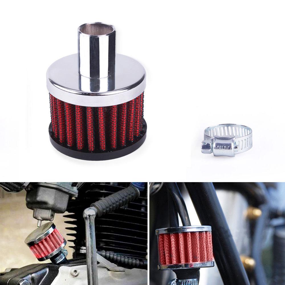 2 pezzi Universale Rosso 19mm Filtro Aspirazione Aria Fredda Turbo Sfiato Carter Coperchio Valvola Sfiato Auto Accessori Auto Professionali