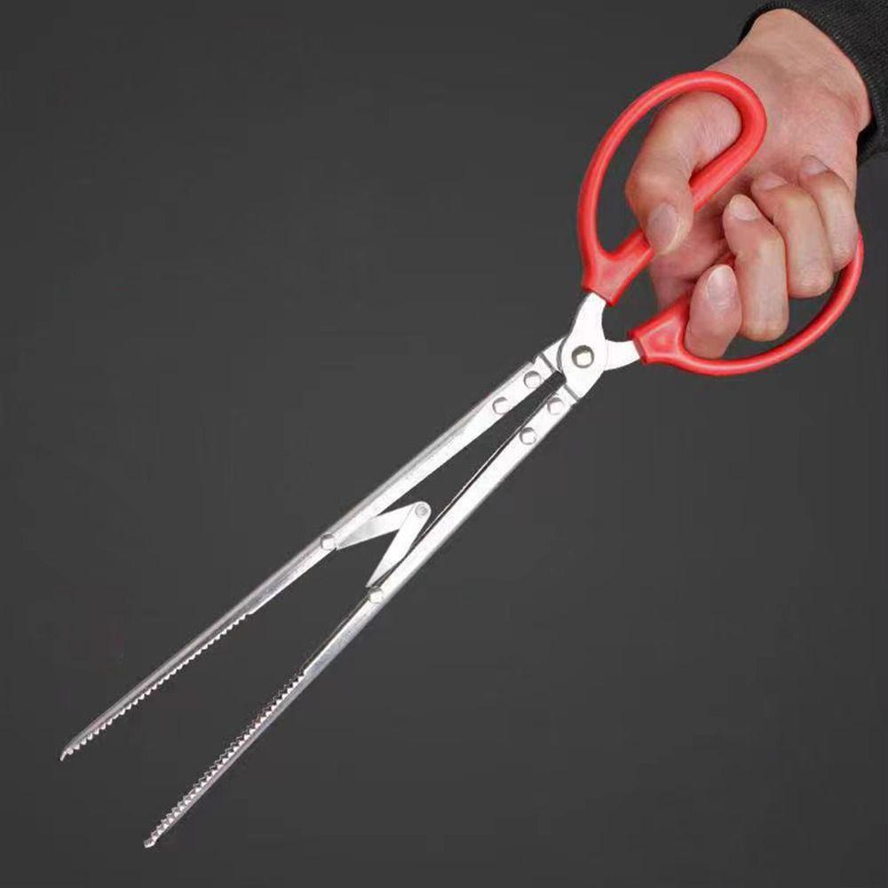 Anti-Skid Multi-function Stainless Steel Tongs Outdoor Fishing Catch Tool  Outdoor Sea Crab Fishing