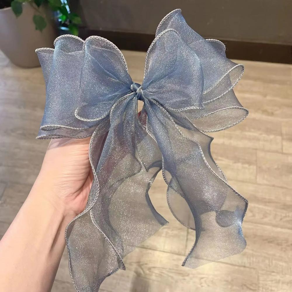Ribbon Bowknot Hair Clips Barrettes Girls Headwear Sweet Spring Clip  Women Ponytail