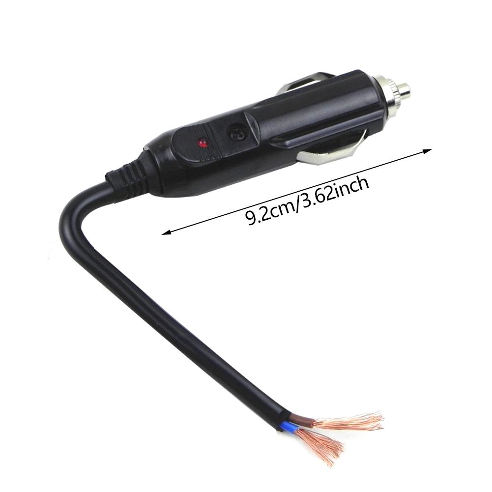 Universal 12V 24V Car Interior Cigarette Lighter Plug Male LED Socket Plug Connector Adapter Car Cigarette Lighter Accessories