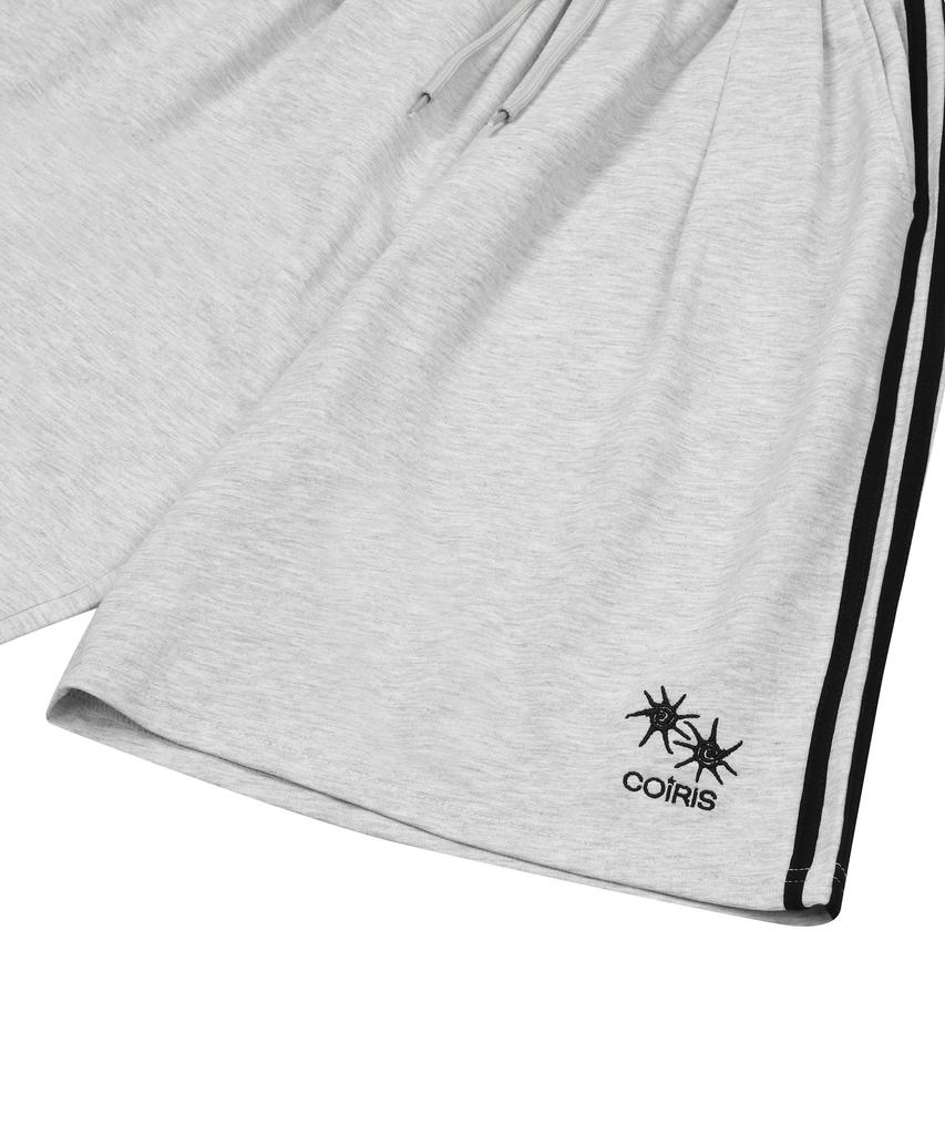 Koiliseu Ebro Side Track Line Sweat Half Pants (2 Colors)