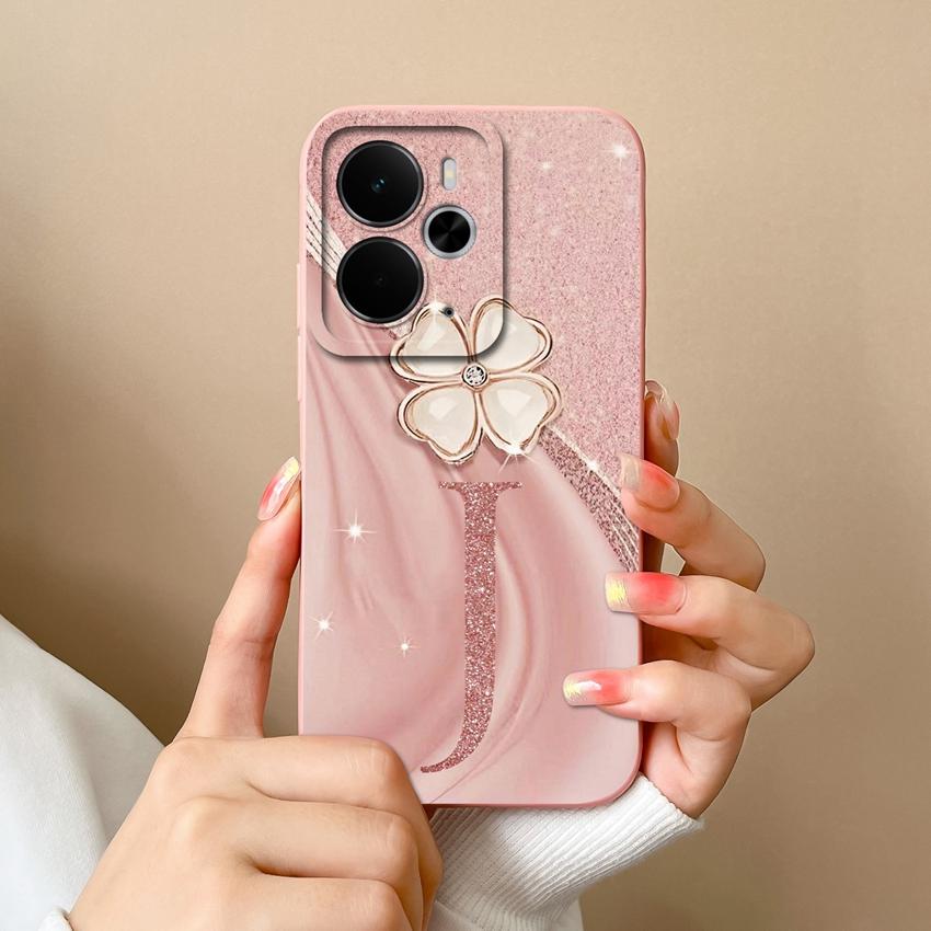 For Oppo Realme 14 15 16 13 Pro 14T 14X 15T 15X 14ProLite Phone Case Luxury Gold Crown Letters Shell Lightweight Matte Silicone Camera Protector Cover