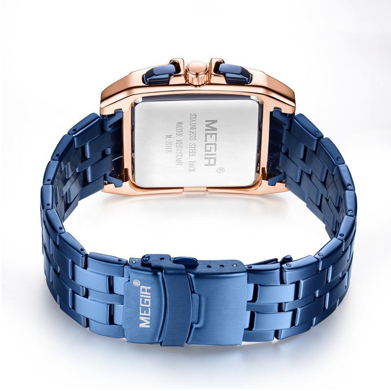 Business Men'S Watch, Trendy Multi-Function Chronograph Steel Belt Quartz Men'S Watch G