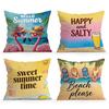 4pcs/set Summer Decoration Cushions Pillowcase Polyester Cushion Cover Throw Pillow Pillowcover Home Car Sofa Decor