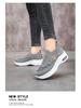 Women's Lightweight Platform Flyknit Sock Shoes: Breathable, Height-Boosting Casual Footwear for Spring