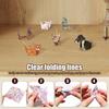 4/6 Pcs DIY Paper Animal Origami Kit 200/300 Sheets Creative Cats Dogs Origami Cute 3D Animal Folding Paper Set for Kids Adults