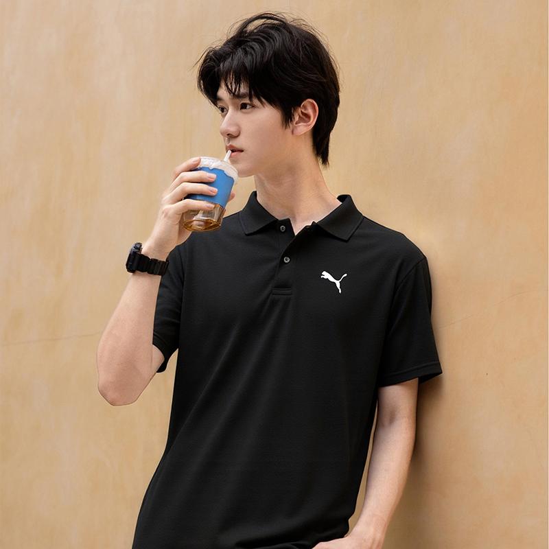 New PUMA PERFORMANCE Polo Shirt Unisex Black 521933-51