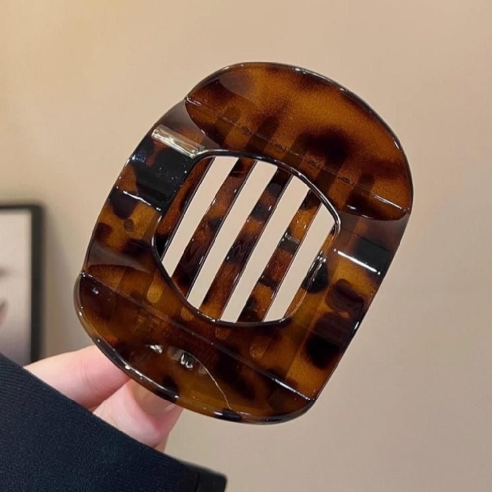Flat Hair Claw Clip Arc Shaped Hair Barrettes Vintage Hairpin  for Women