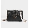 Chain bag New trendy women's bag Spring and summer versatile fashion large capacity shoulder crossbody pleated bag