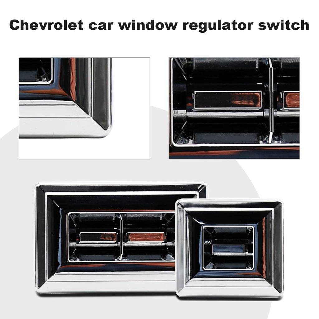 MDEOOSKY 2PCS 20061549 Window Master Switch Replacement For Chevrolet C10/20/30 (1982-1986) S10 (1982-1988) G10/20/30 (1980-1994) Monte Carlo