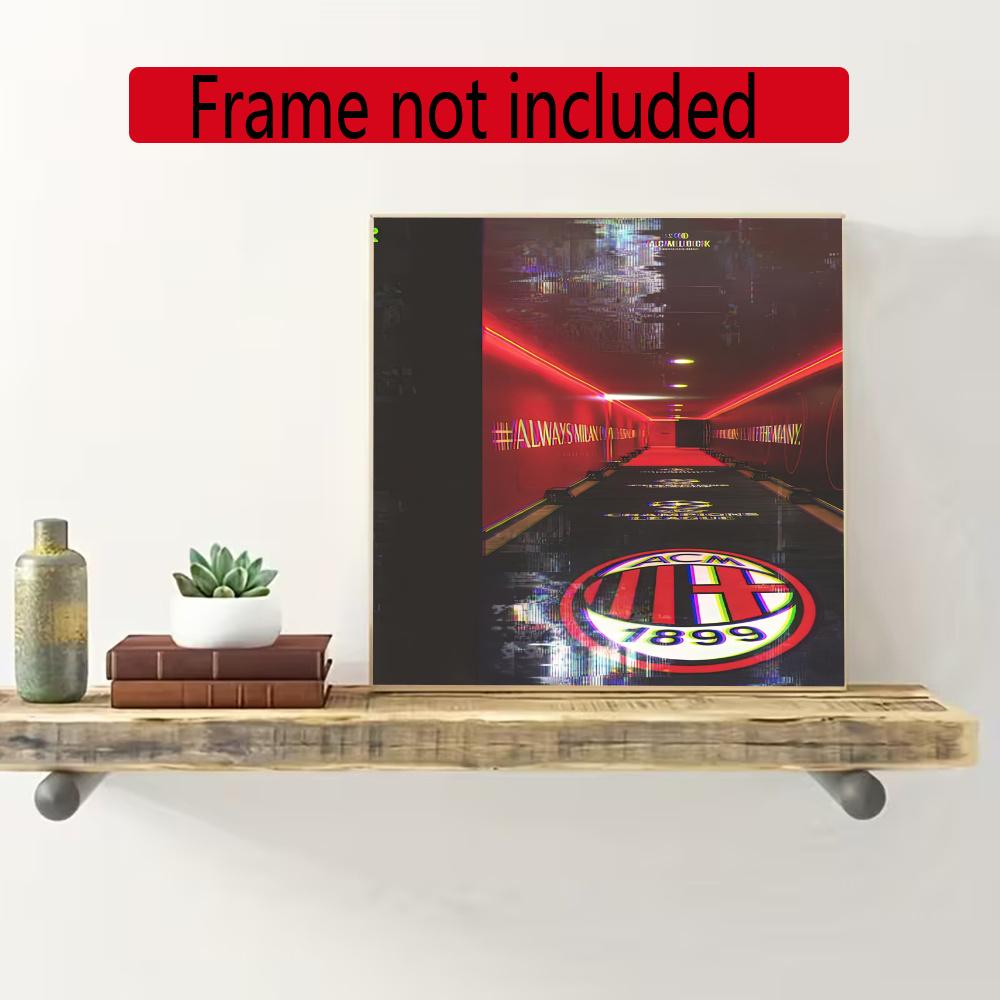 Ac Milan 5D Diy Diamond Painting Round Diamond Mosaic Suitable For Beginners Diamond Painting Rhinestones Gift Frameless