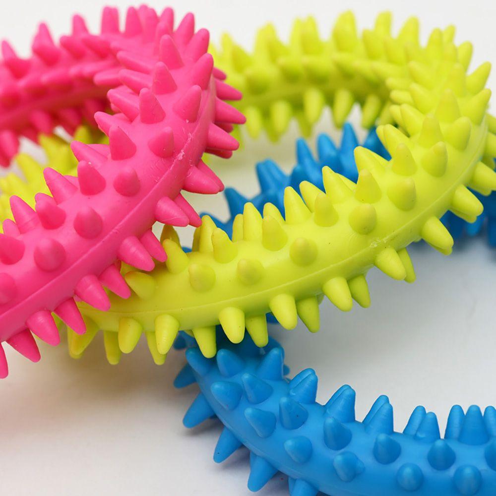 Resistant Rubber Thorn Bone Chew Pet Supplies Teething Toy Puppy molar Dog Toys chewing bite