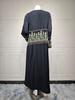 Ladies' Embroidered Floral Cardigan Robe - Dubai Style Muslim Wear