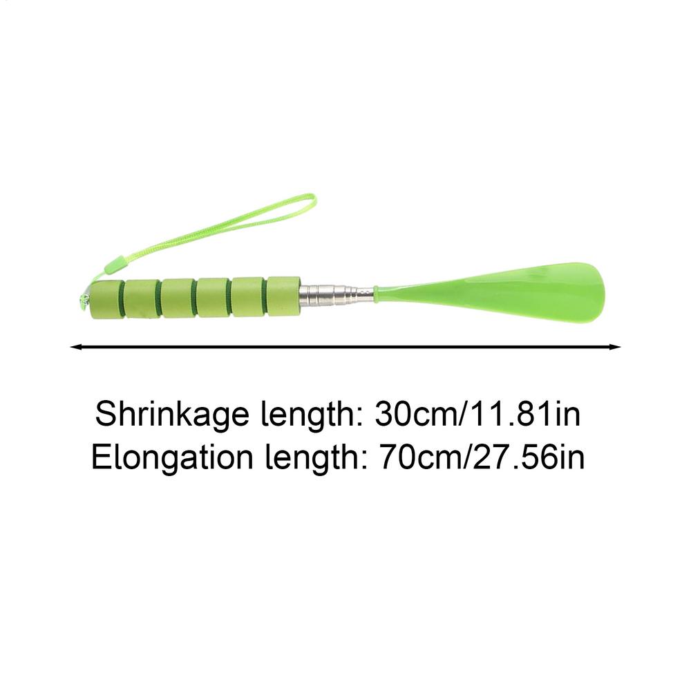 Retractable Shoe Horns Lazy Shoe Helper Long Handle Alloy Shoes Lifter Non-slip Shoehorn Adjustable Seniors Shoe Spoon Accessory